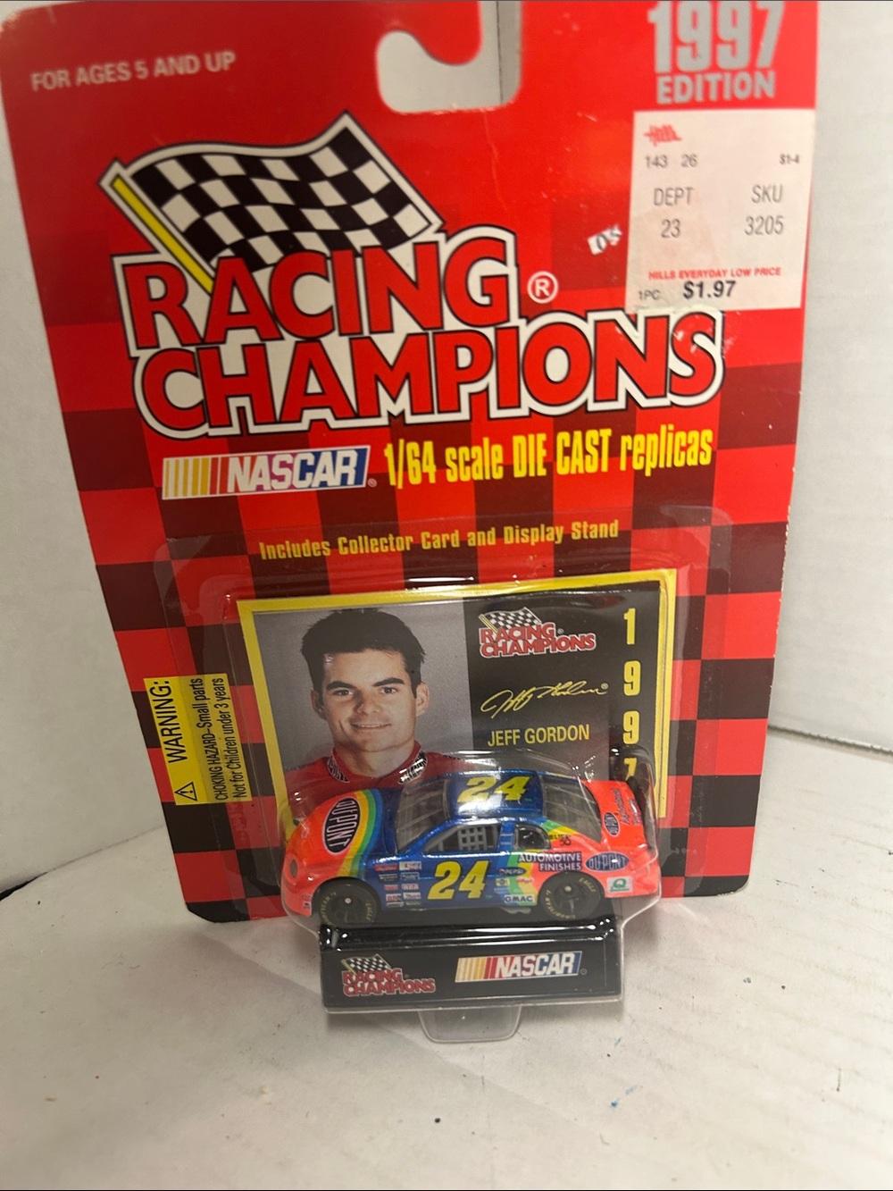 Nascar Racing Champions Jeff Gordon Die-Cast Car - Red, Blue, Yellow